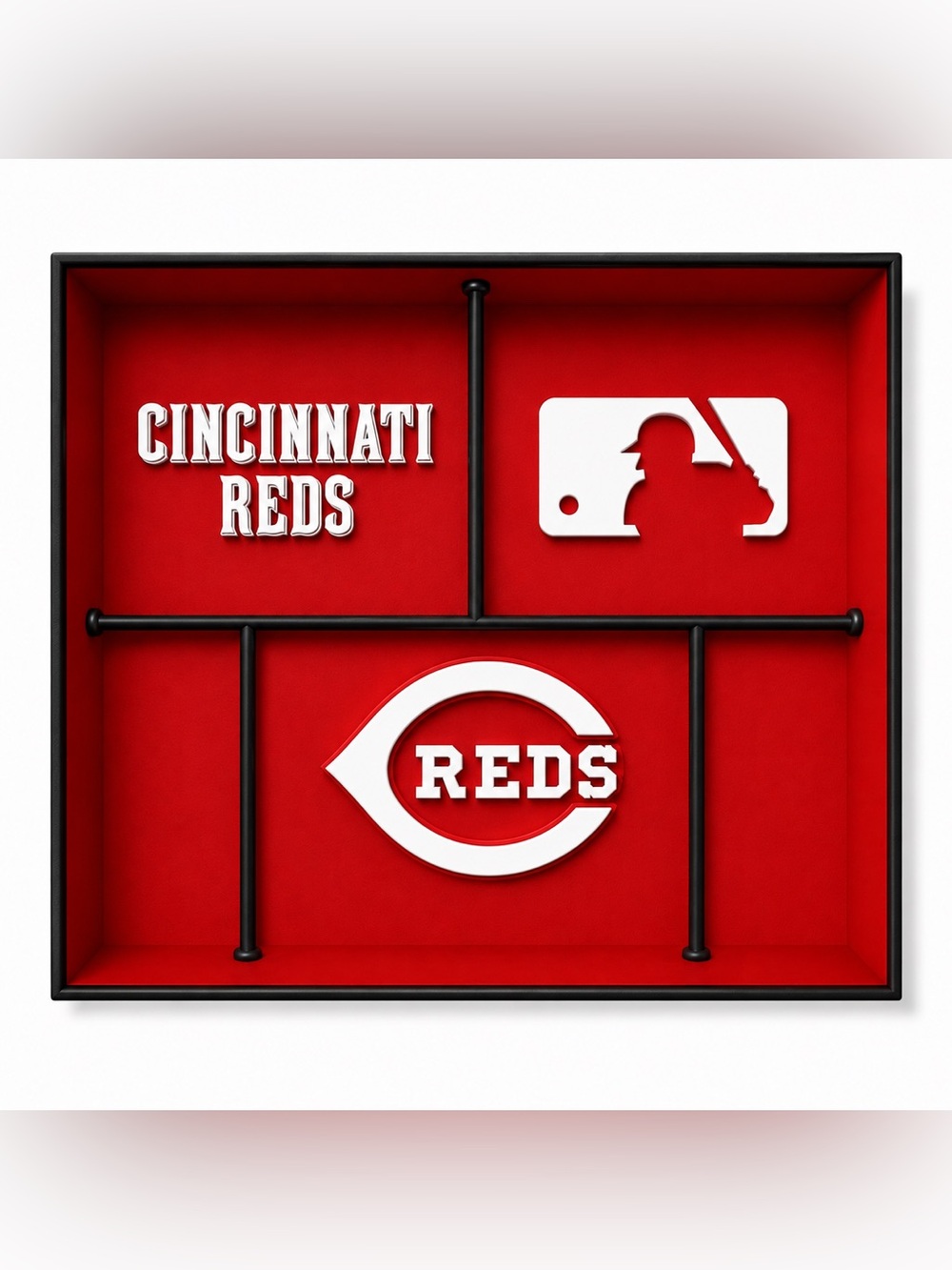 Cincinnati Reds MLB Pocket Dump Tray - For Keys, Wallet, Money, Etc